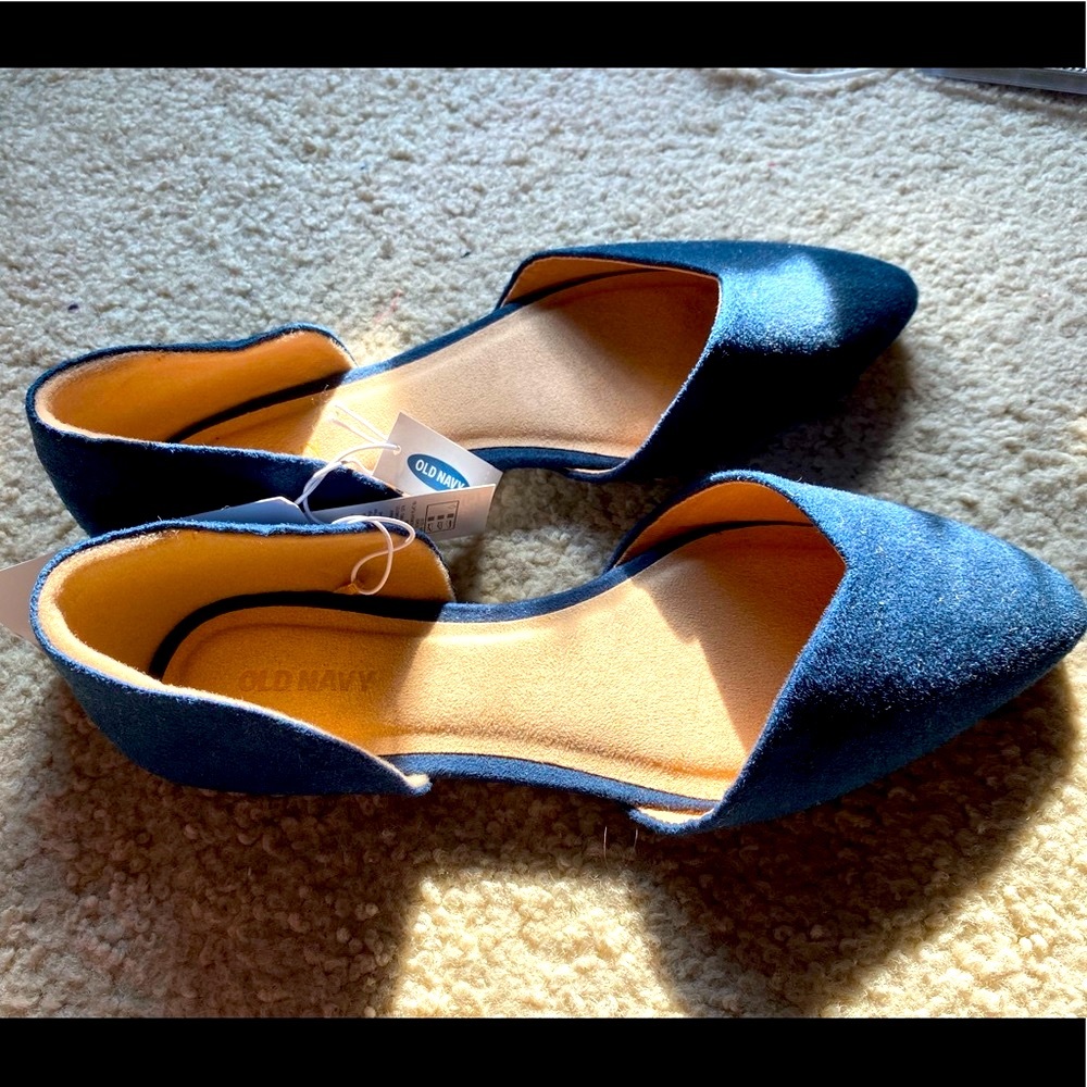 Old Navy Suede Pointed D’Orsay Flats